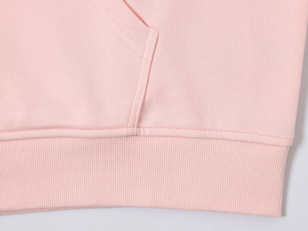 360 GSM 100% COTTON BOXY CROPPED 'PINK' ZIP-UP HOODIE - Image 4