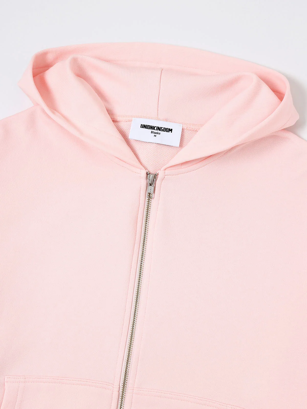 360 GSM 100% COTTON BOXY CROPPED 'PINK' ZIP-UP HOODIE - Image 7