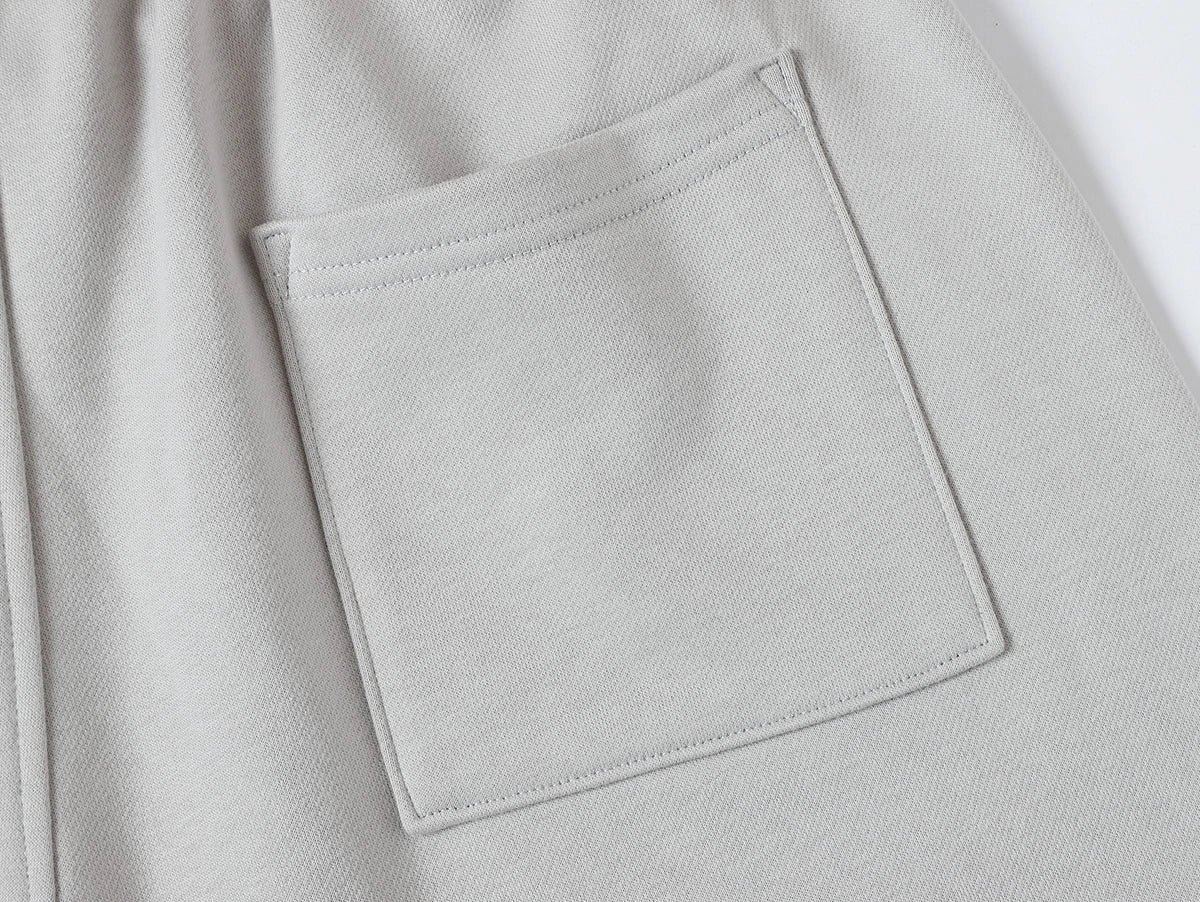360 GSM CLOUD FEELING ’SILVER GRAY' SHORTS - Image 7