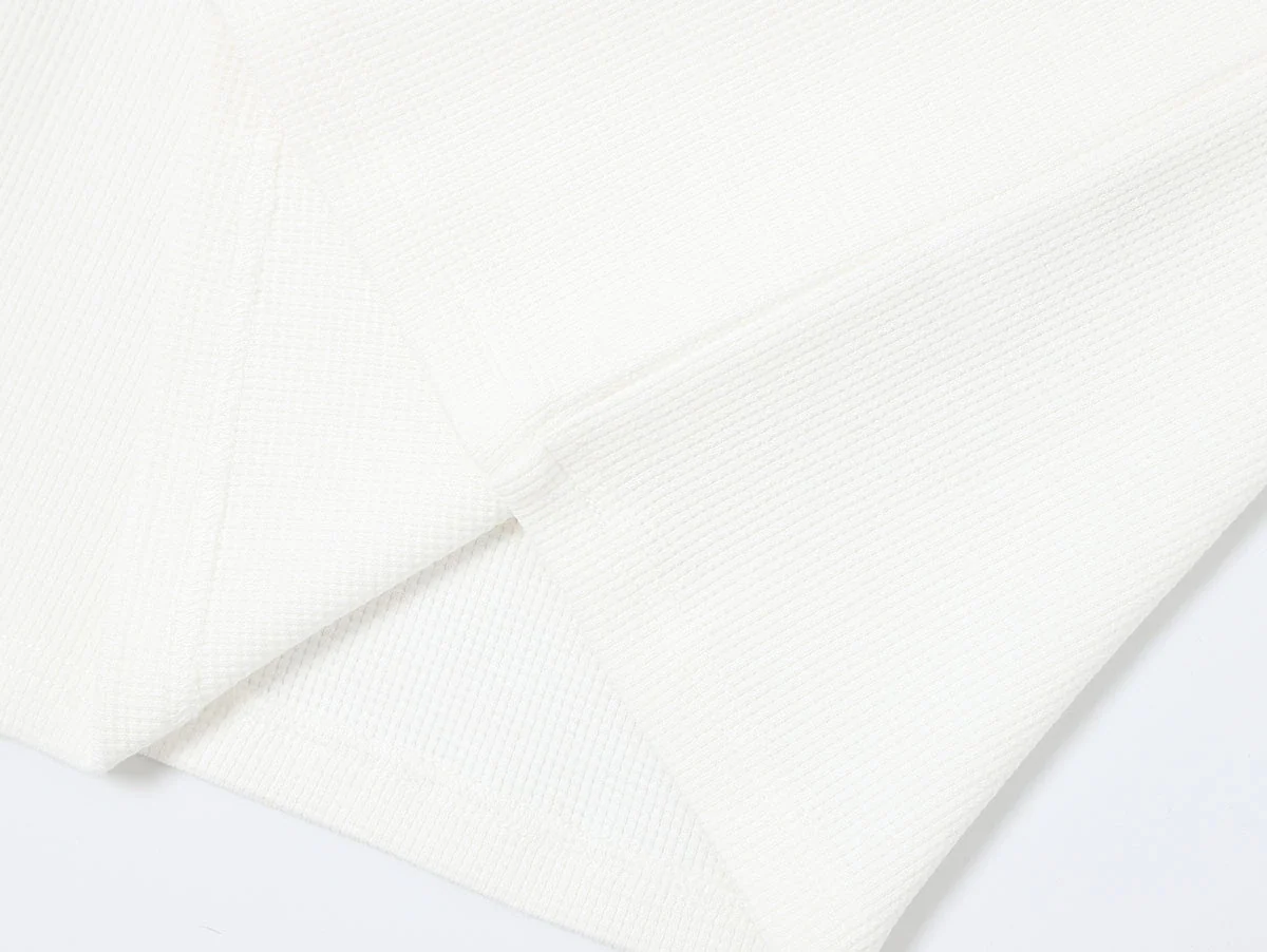 380 GSM WAFFLE WEAVE 'WHITE' TANK - Image 6