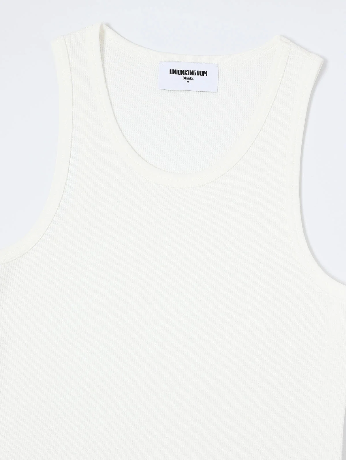 380 GSM WAFFLE WEAVE 'WHITE' TANK - Image 8