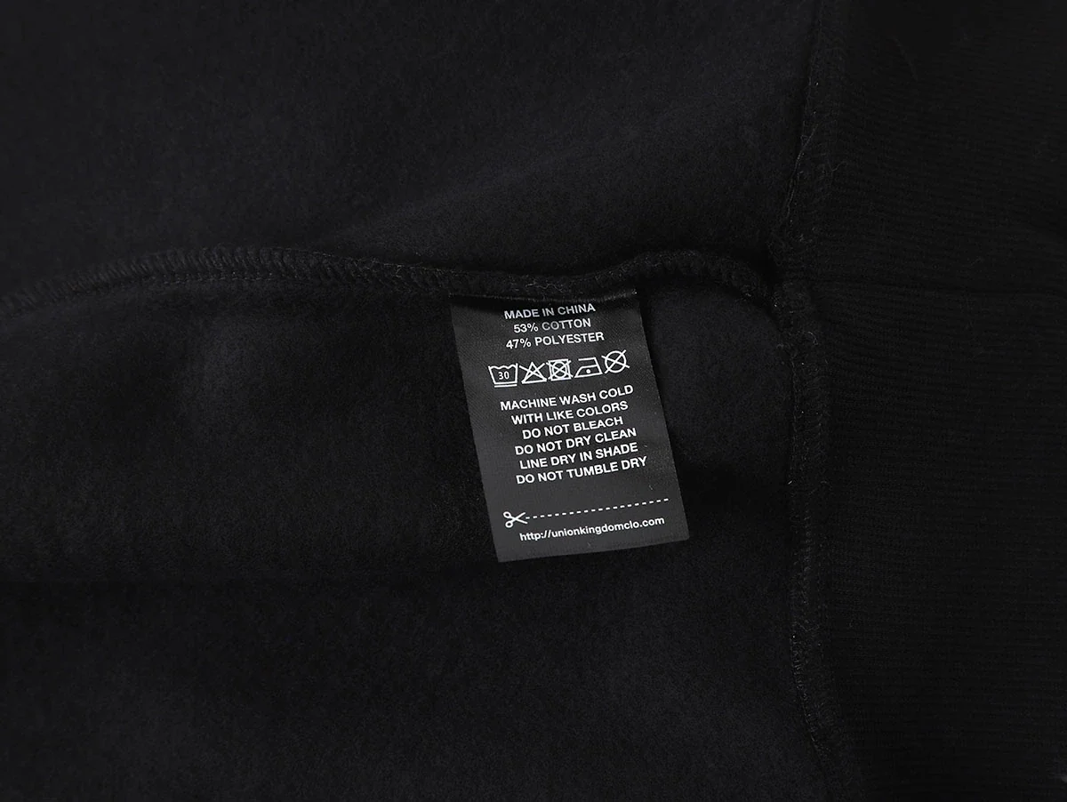 360 GSM CROPPED FIT 'BLACK' HOODIE - Image 6