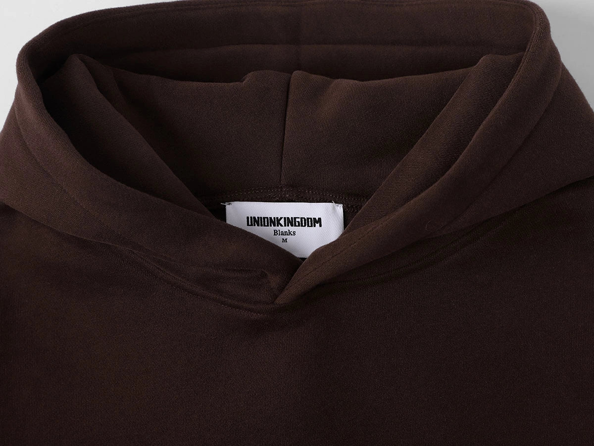 360 GSM CROPPED FIT 'BROWN' HOODIE - Image 3