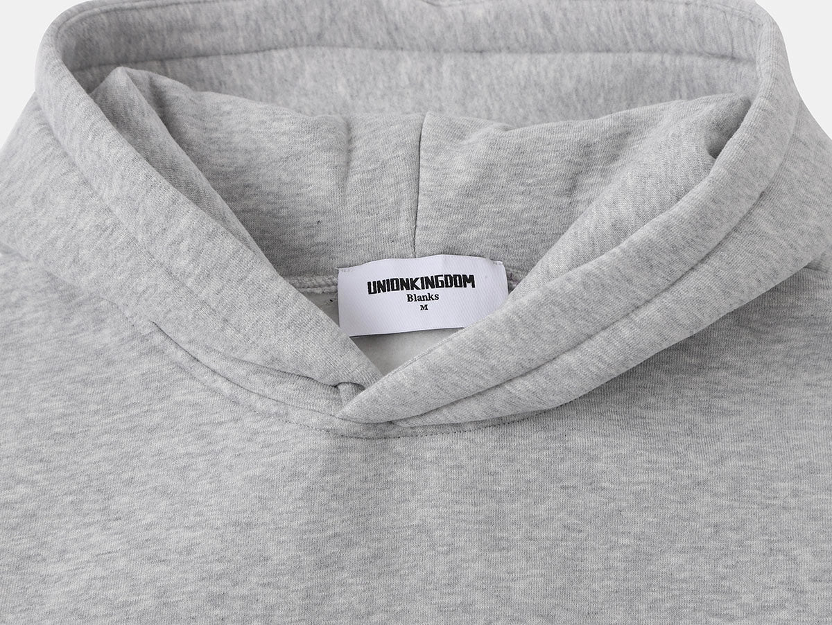 360 GSM CROPPED FIT 'FLOWER GRAY' HOODIE - Image 3