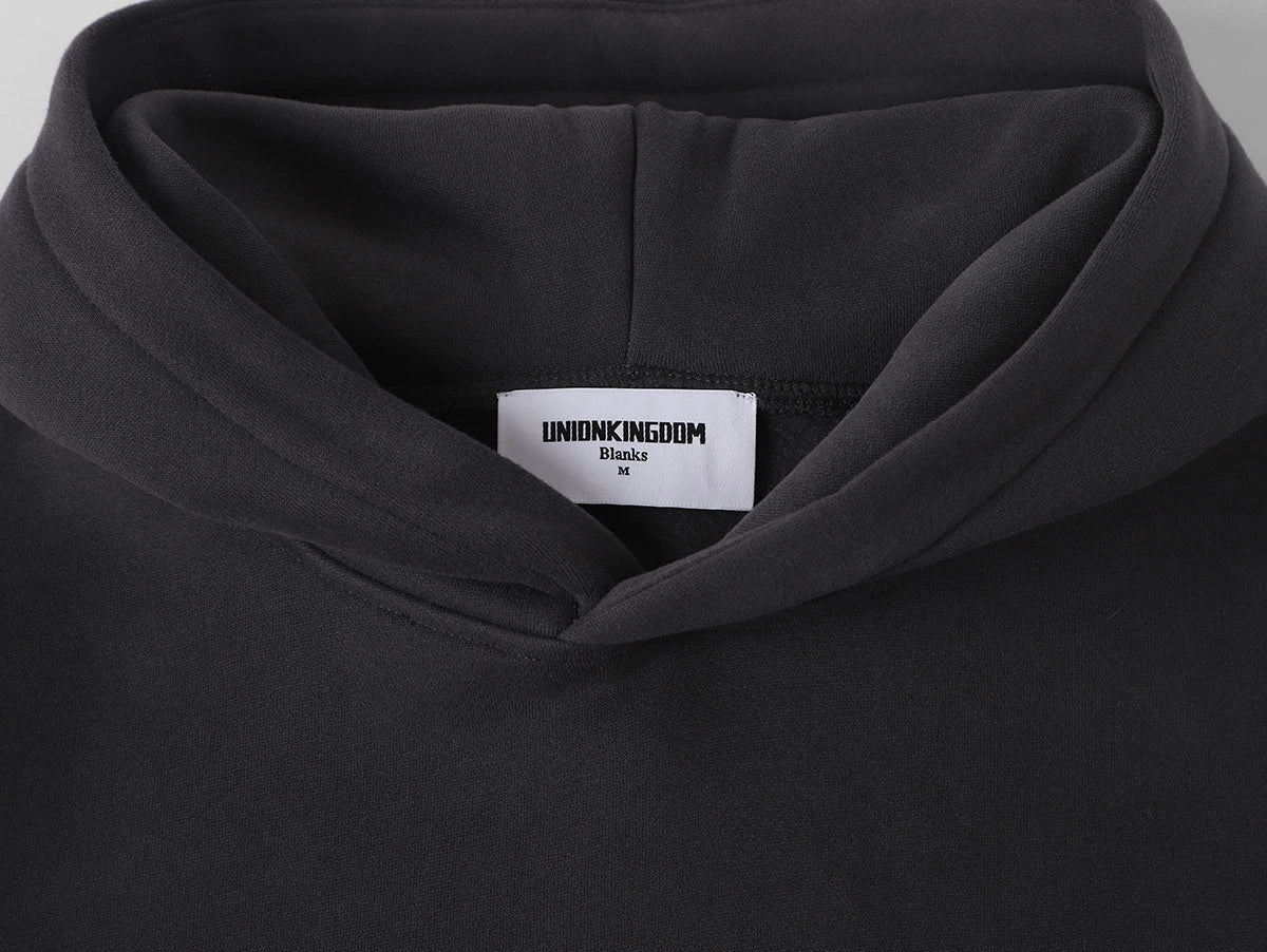 360 GSM CROPPED FIT 'DARK GRAY' HOODIE - Image 3