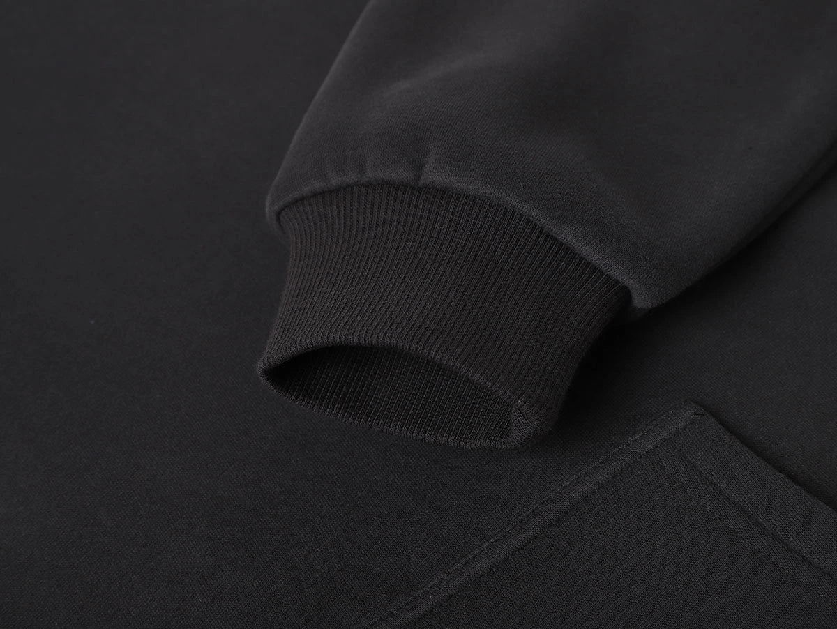 360 GSM CROPPED FIT 'DARK GRAY' HOODIE - Image 4