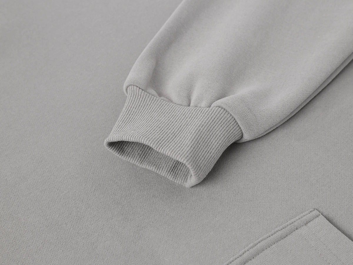 360 GSM CROPPED FIT 'SILVER GRAY' HOODIE - Image 4