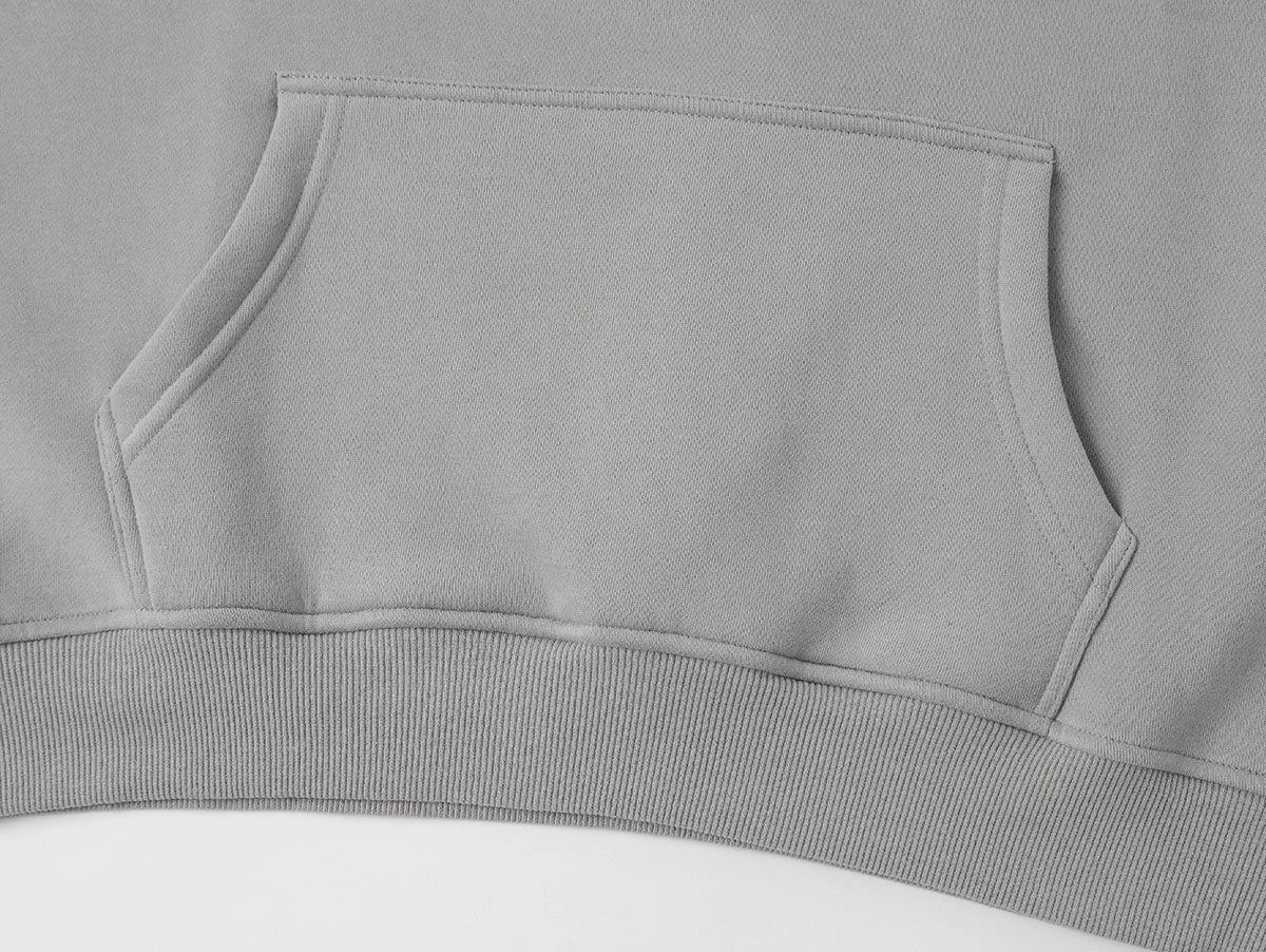 360 GSM CROPPED FIT 'SILVER GRAY' HOODIE - Image 5