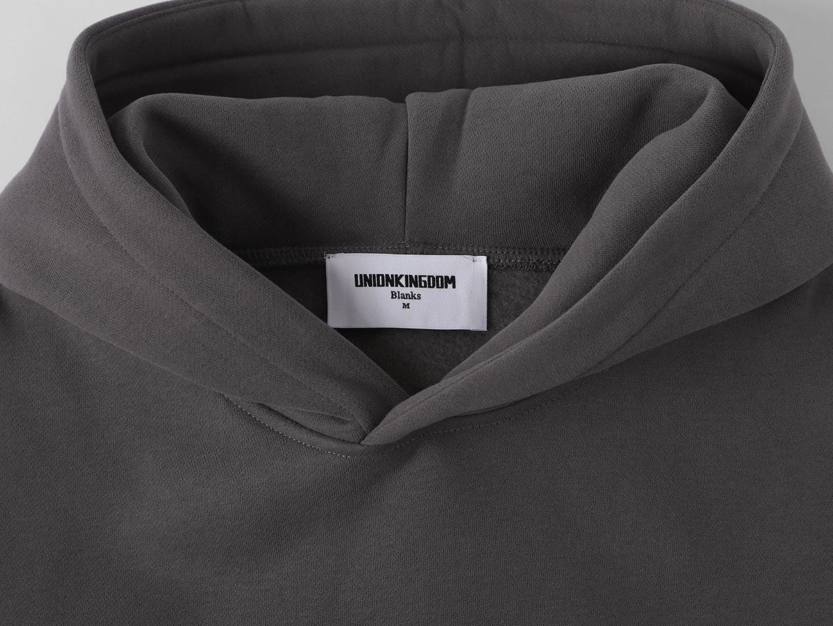 360 GSM CROPPED FIT 'FOG GRAY' HOODIE - Image 3