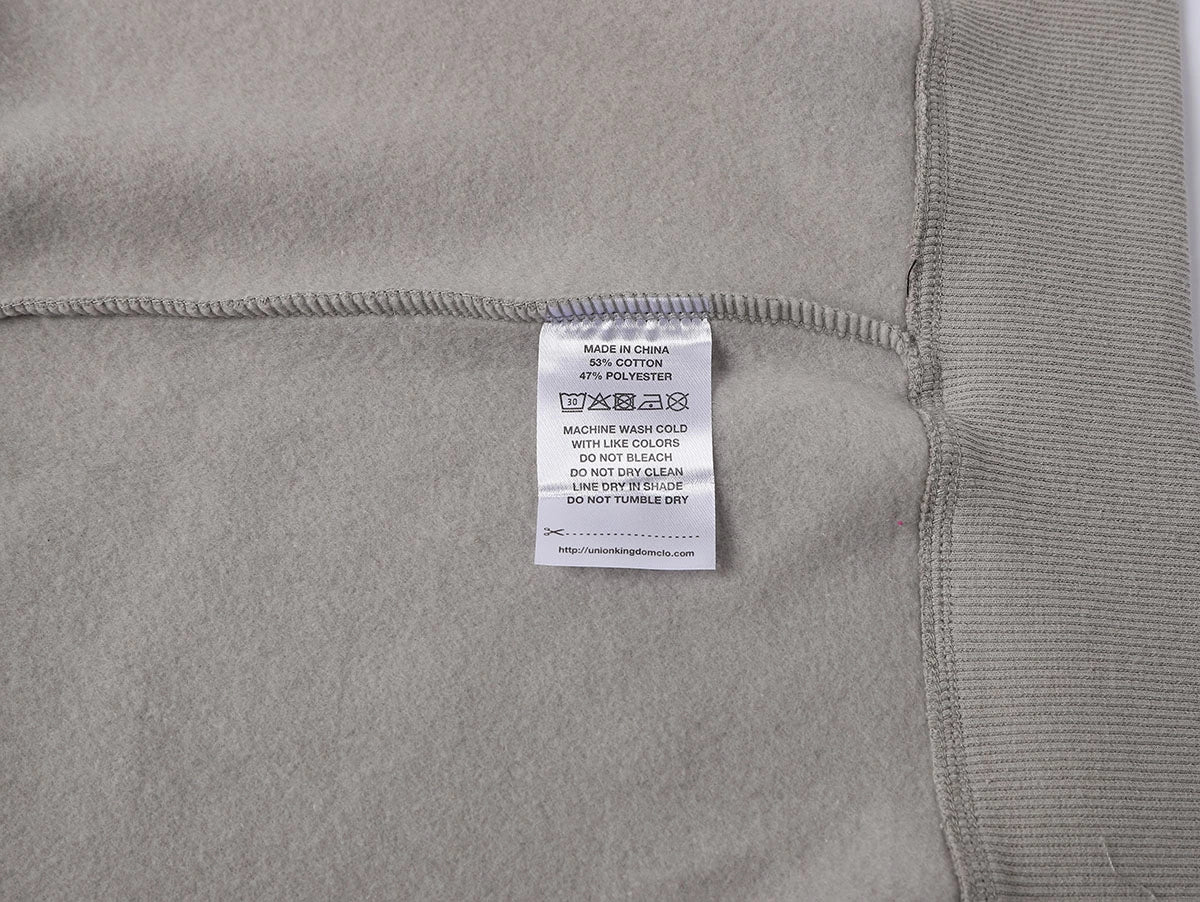360 GSM CROPPED FIT 'SILVER GRAY' ZIP-UP HOODIE - Image 6