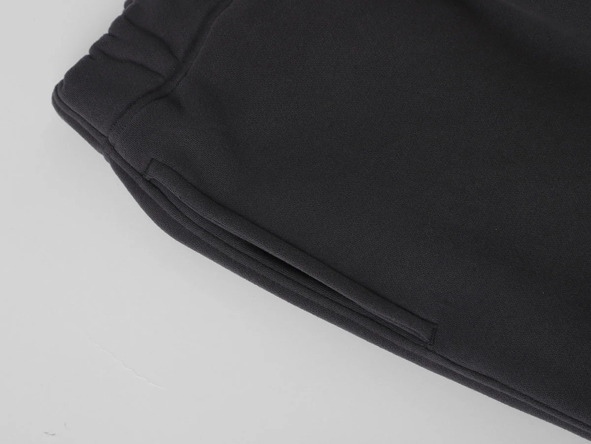 360 GSM NORMAL FIT STRAIGHT 'DARK GRAY' PANTS - Image 4