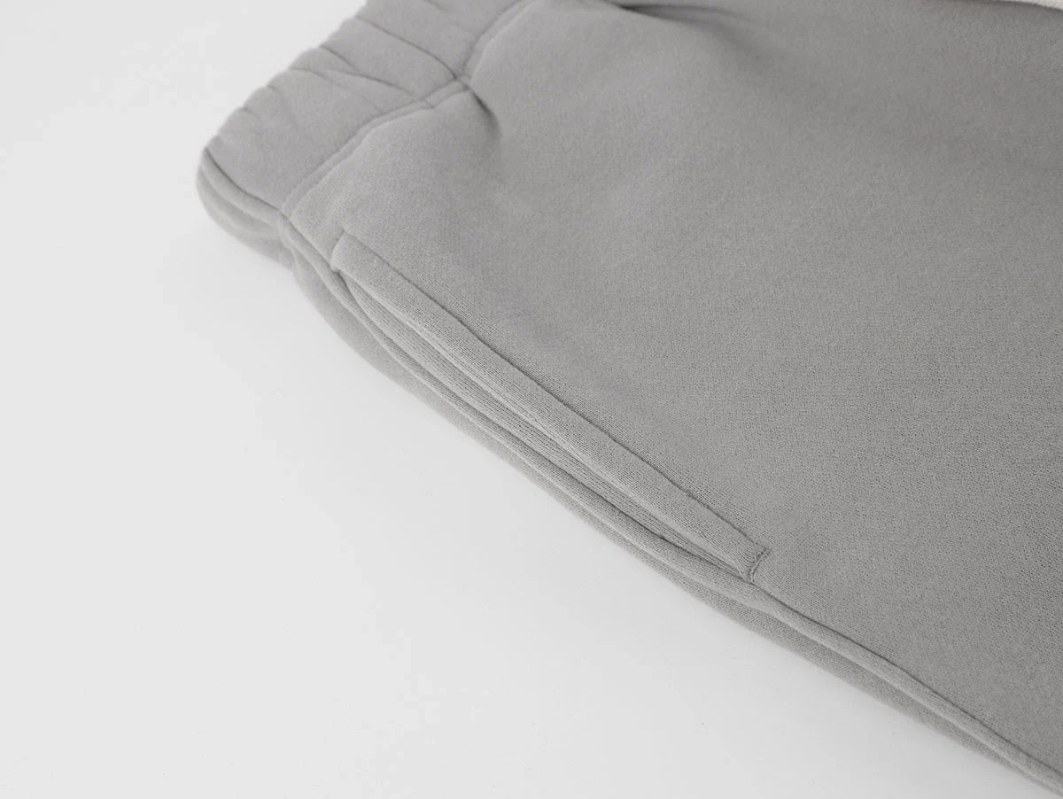 360 GSM NORMAL FIT STRAIGHT 'SILVER GRAY' PANTS - Image 3
