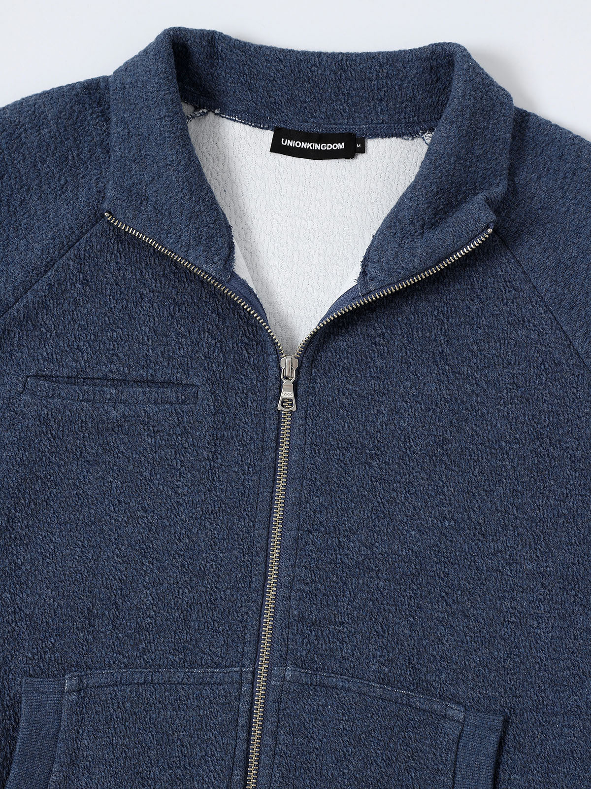 380 GSM BUBBLE CROPED 'DENIM BLUE' JACKET - Image 4