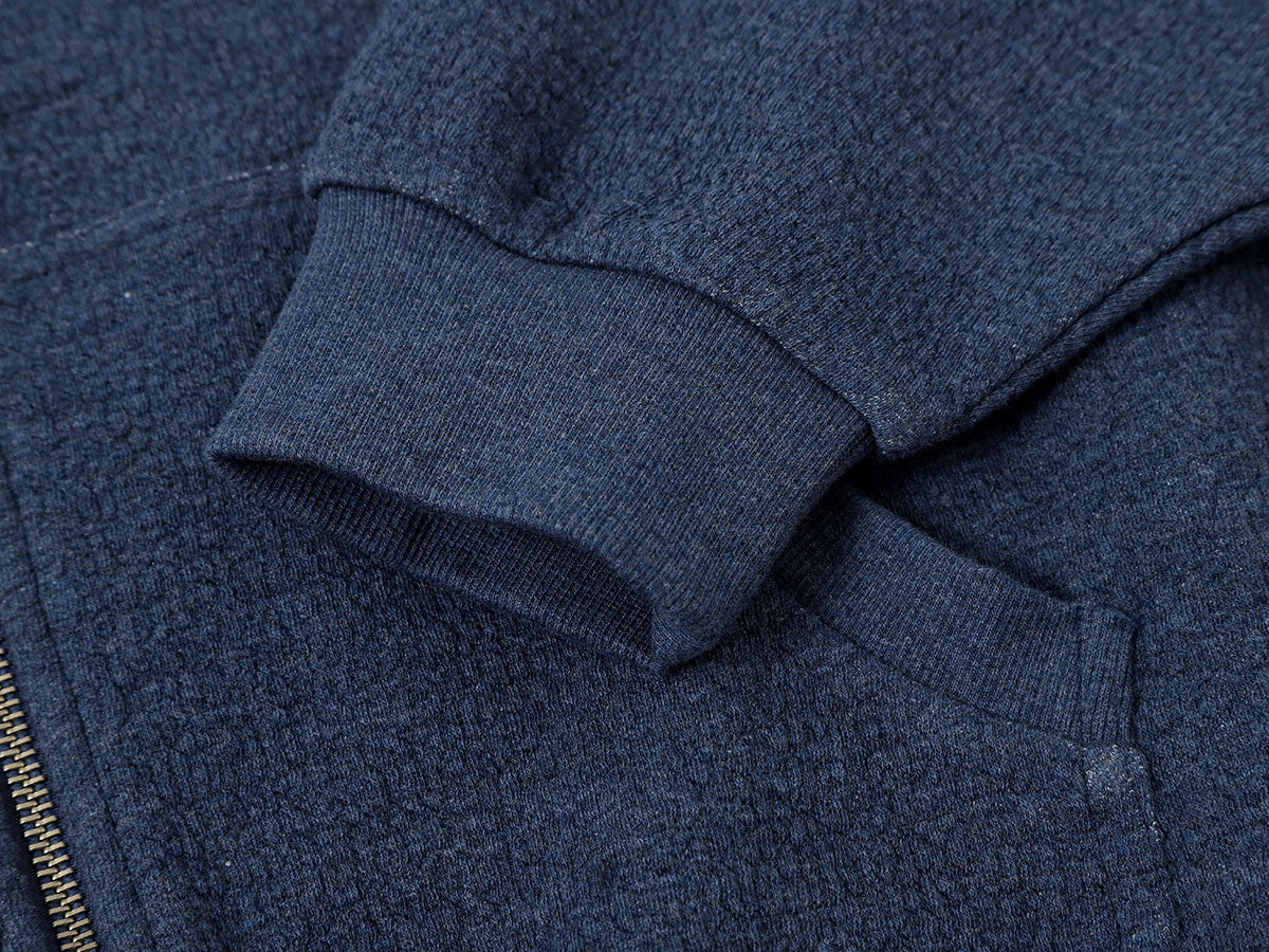 380 GSM BUBBLE CROPED 'DENIM BLUE' JACKET - Image 7