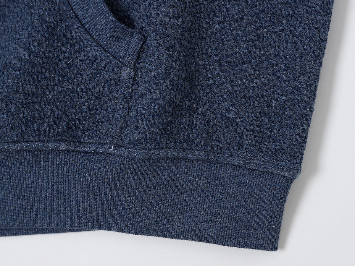 380 GSM BUBBLE CROPED 'DENIM BLUE' JACKET - Image 8