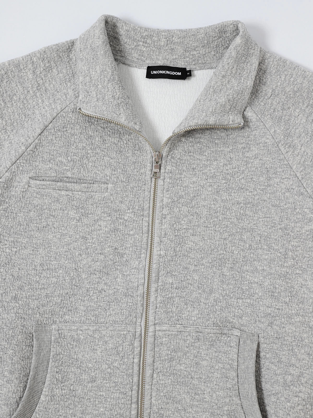 380 GSM BUBBLE CROPED 'FLOER GRAY' JACKET - Image 3