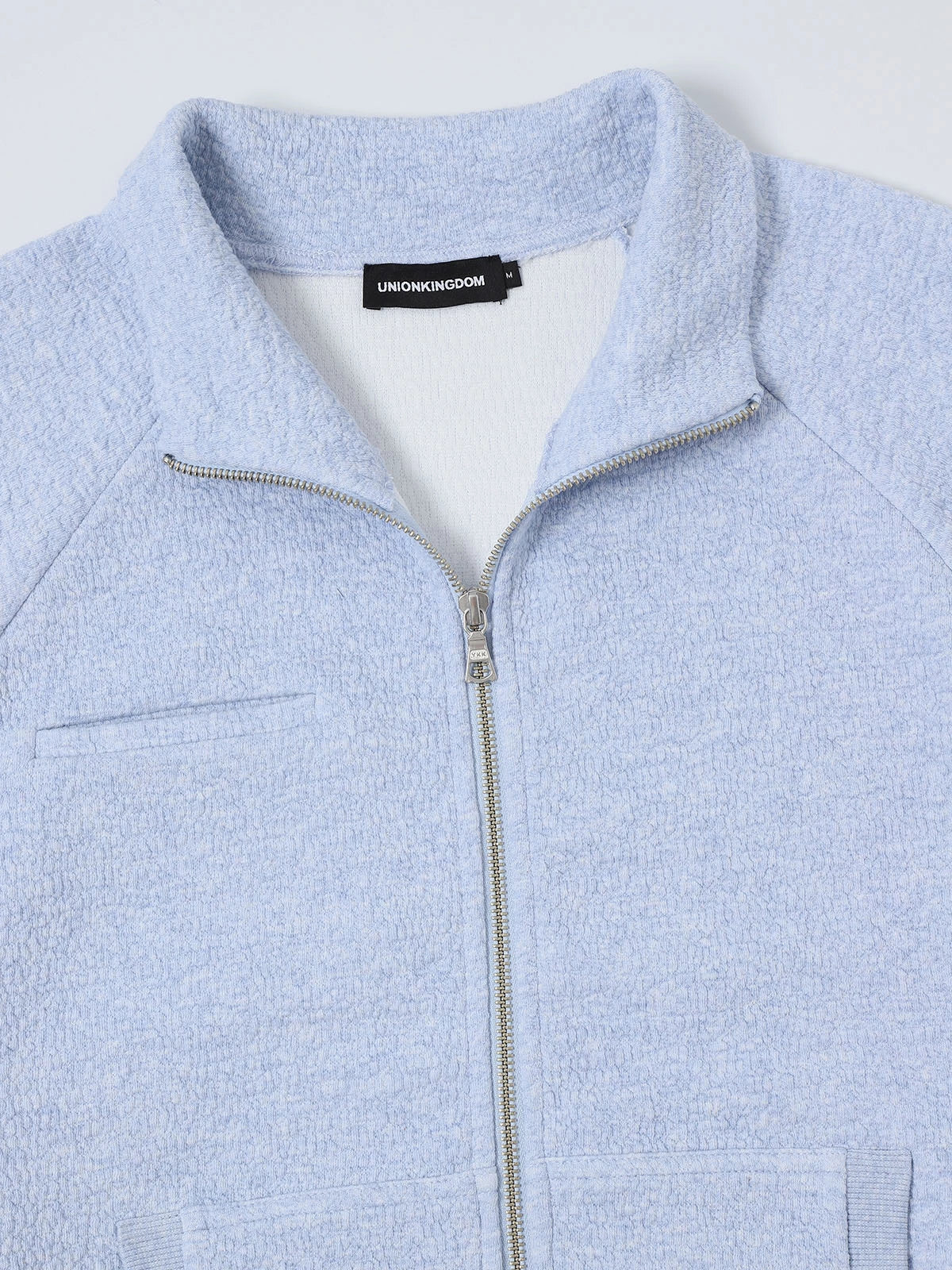 380 GSM BUBBLE CROPED 'LIGHT BLUE' JACKET - Image 4
