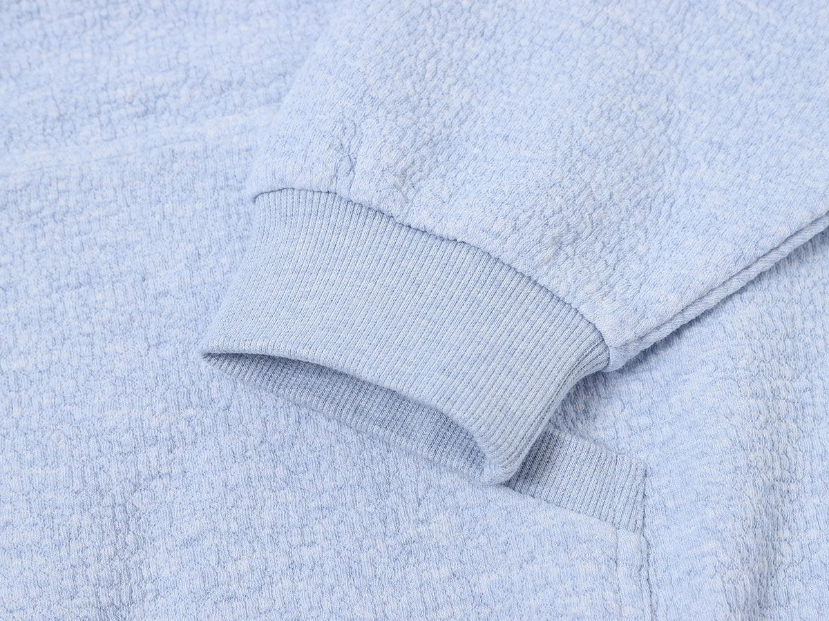 380 GSM BUBBLE CROPED 'LIGHT BLUE' JACKET - Image 6