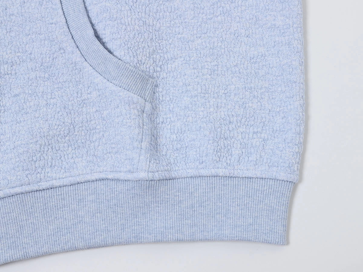 380 GSM BUBBLE CROPED 'LIGHT BLUE' JACKET - Image 7