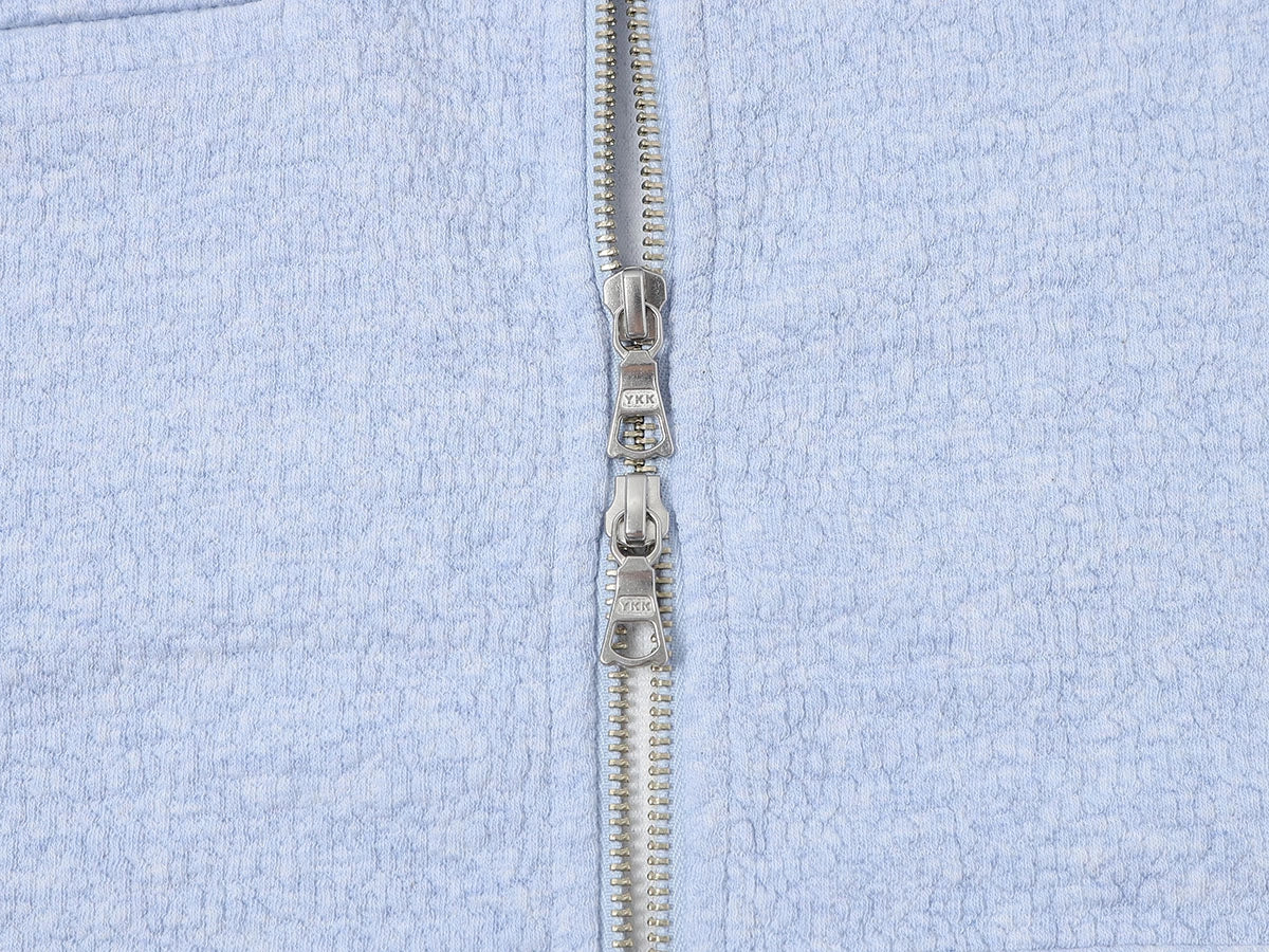 380 GSM BUBBLE CROPED 'LIGHT BLUE' JACKET - Image 8