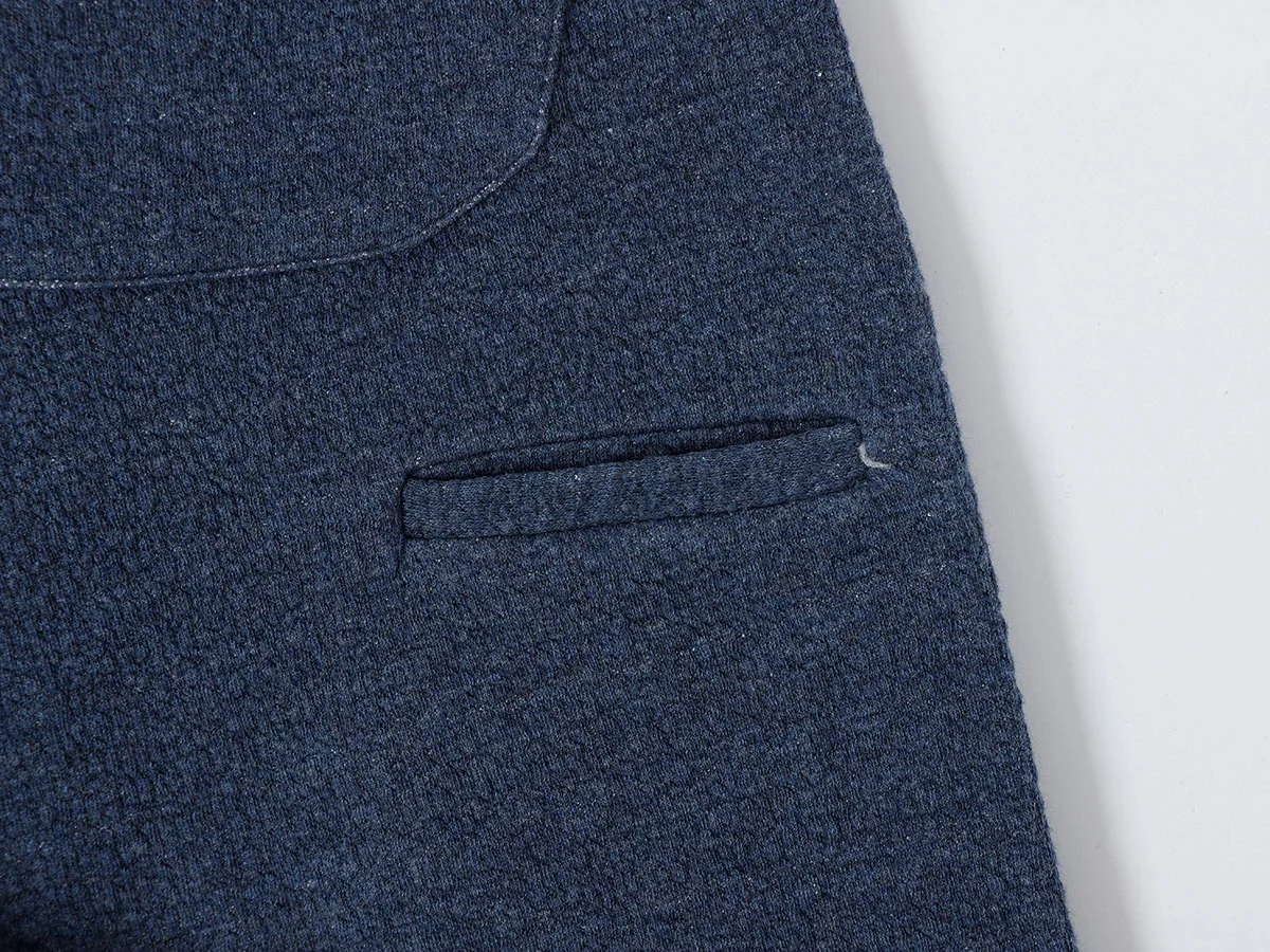 380 GSM COZY BAGGY BUBBLE 'DENIM BLUE' STRAIGHT PANTS - Image 7