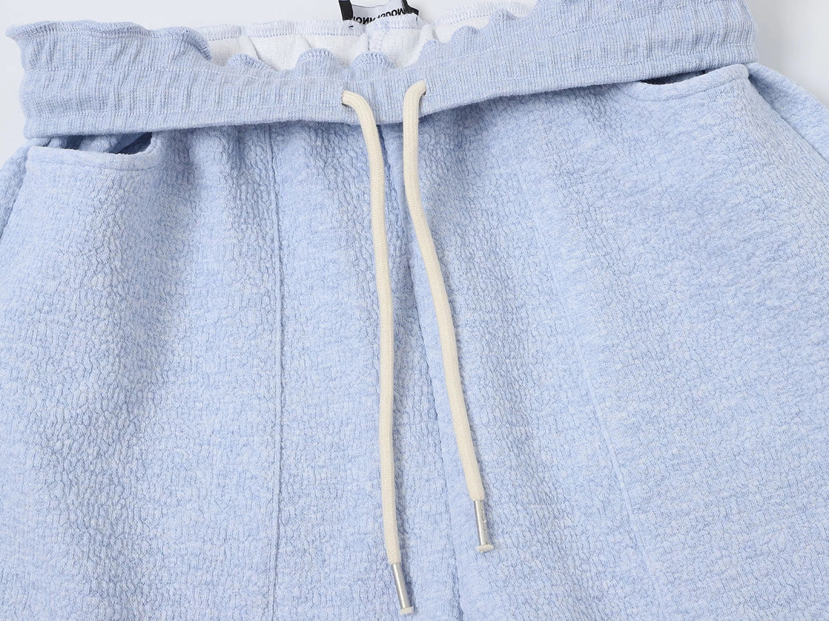 380 GSM COZY BAGGY BUBBLE 'LIGHT BLUE' STRAIGHT PANTS - Image 5