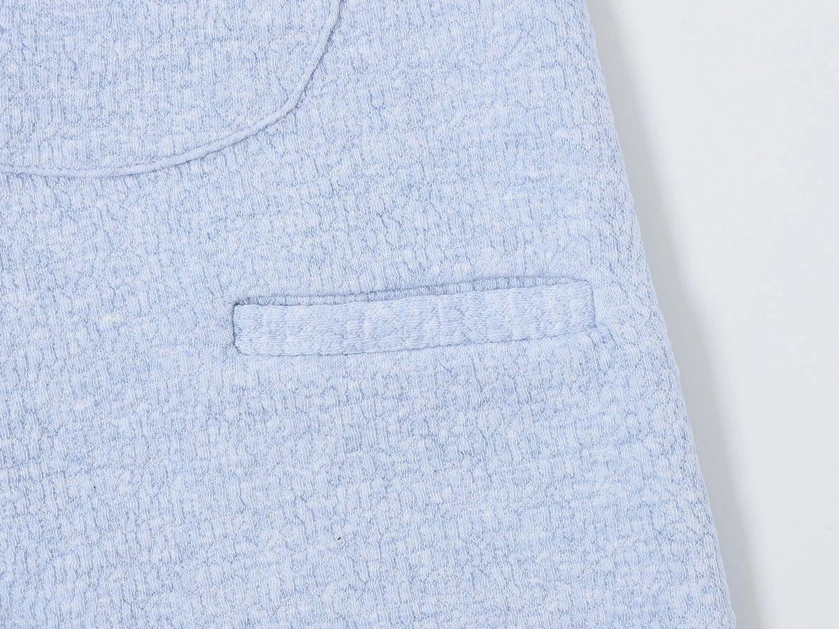 380 GSM COZY BAGGY BUBBLE 'LIGHT BLUE' STRAIGHT PANTS - Image 7