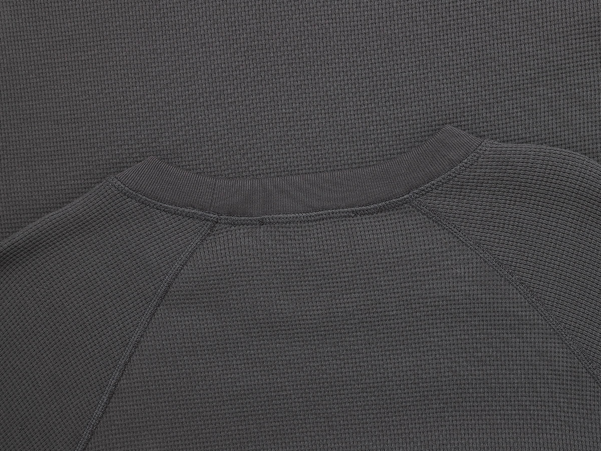380 GSM WAFFLE WEAVE 'GRAY' LONG SLEEVE - Image 4
