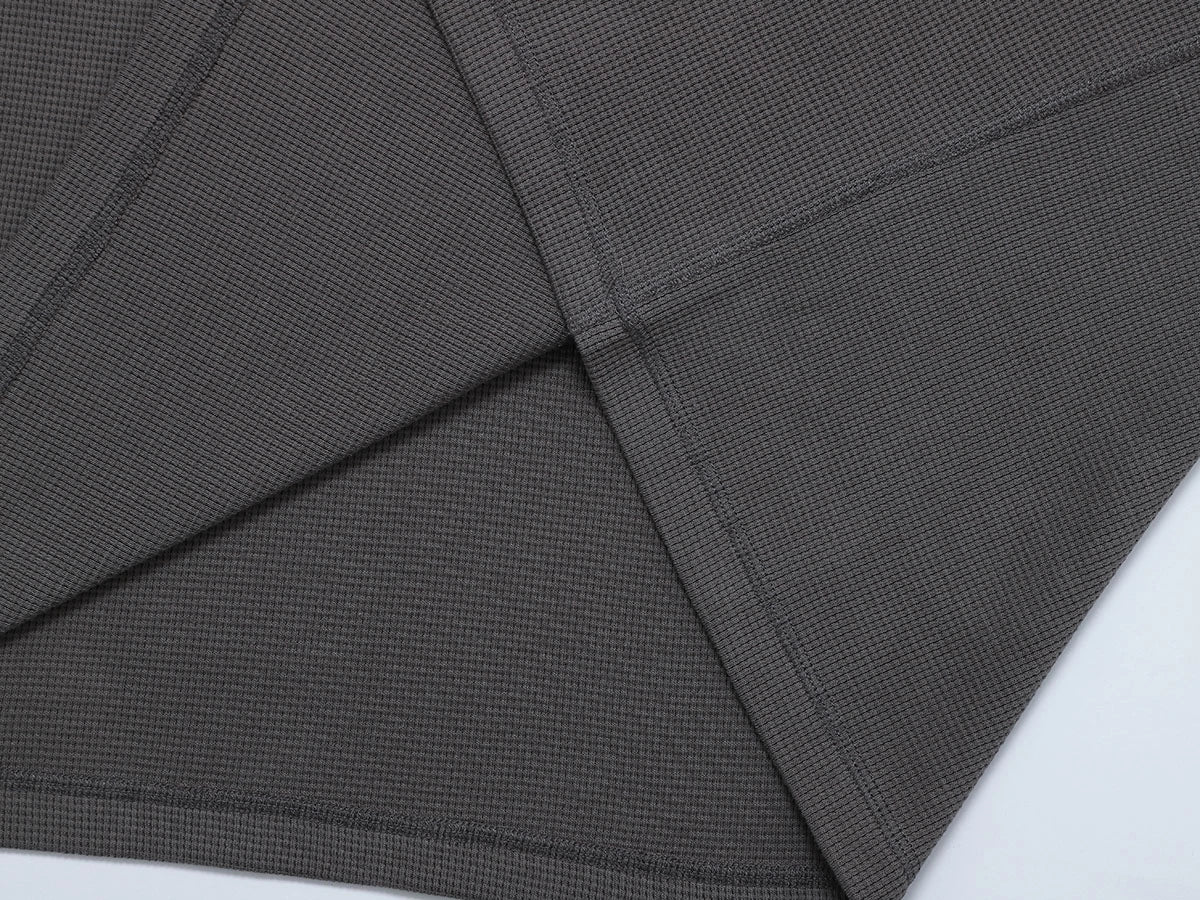 380 GSM WAFFLE WEAVE 'GRAY' LONG SLEEVE - Image 6