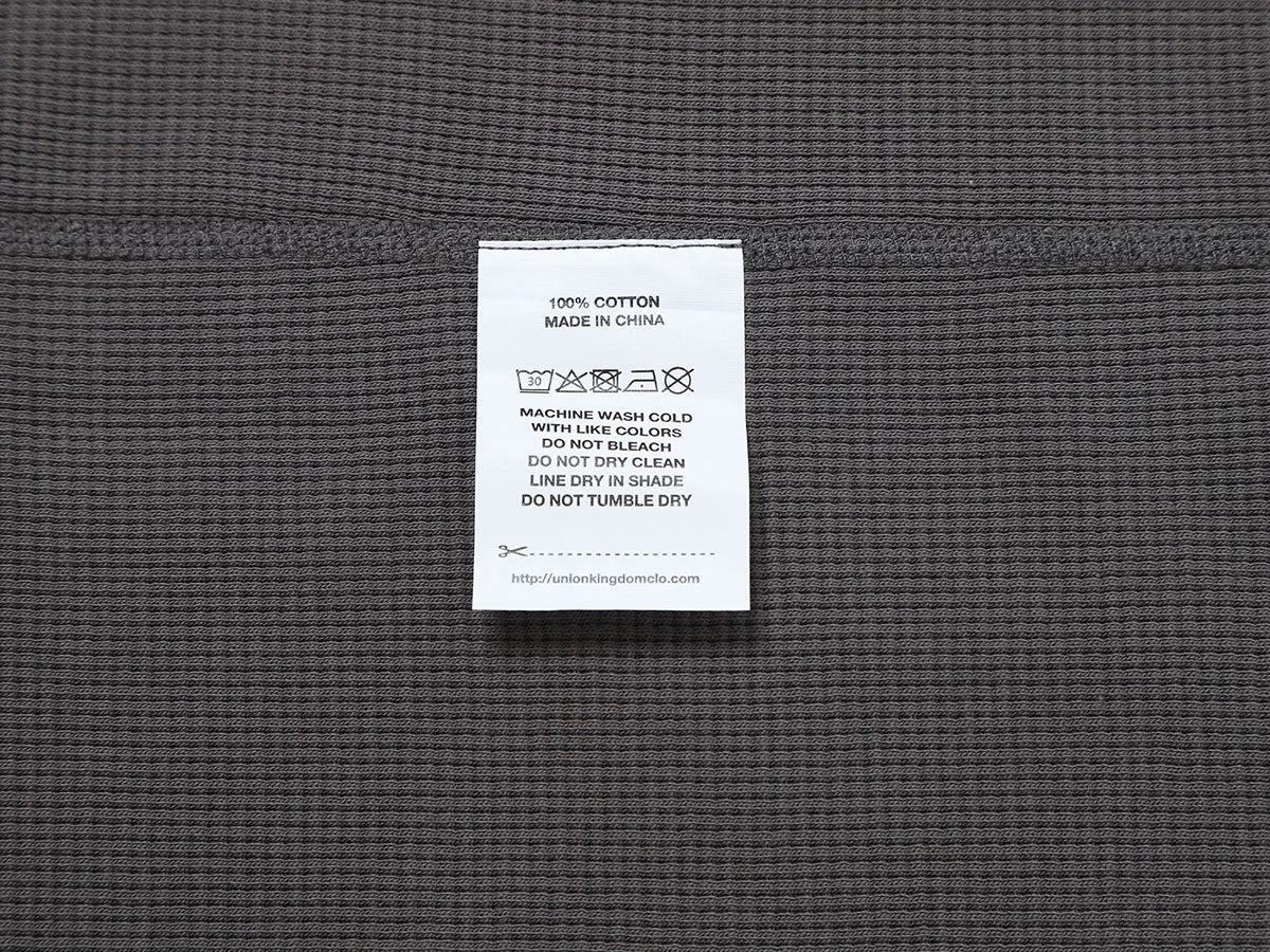 380 GSM WAFFLE WEAVE 'GRAY' LONG SLEEVE - Image 8