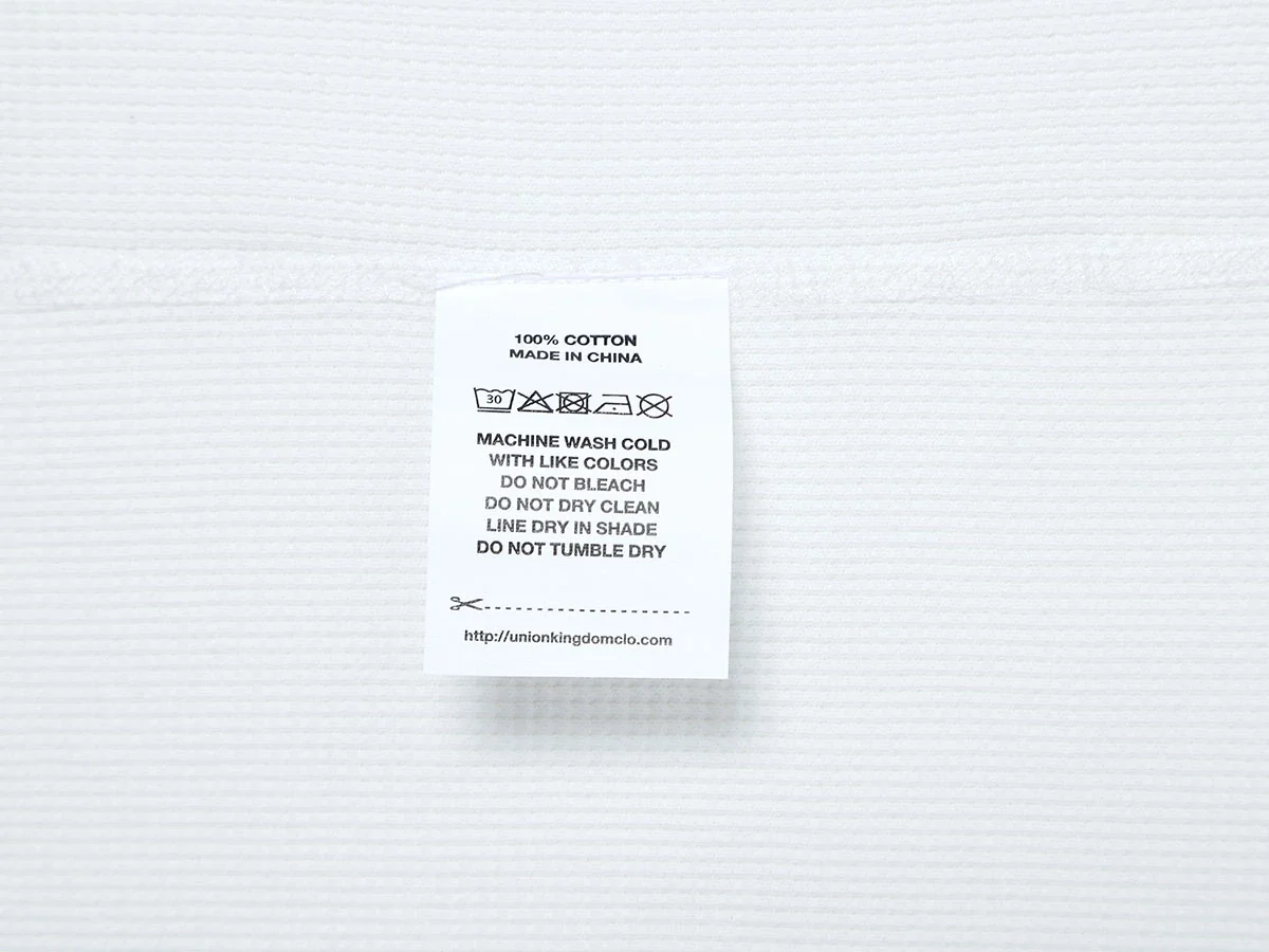 380 GSM WAFFLE WEAVE 'WHITE' LONG SLEEVE - Image 7