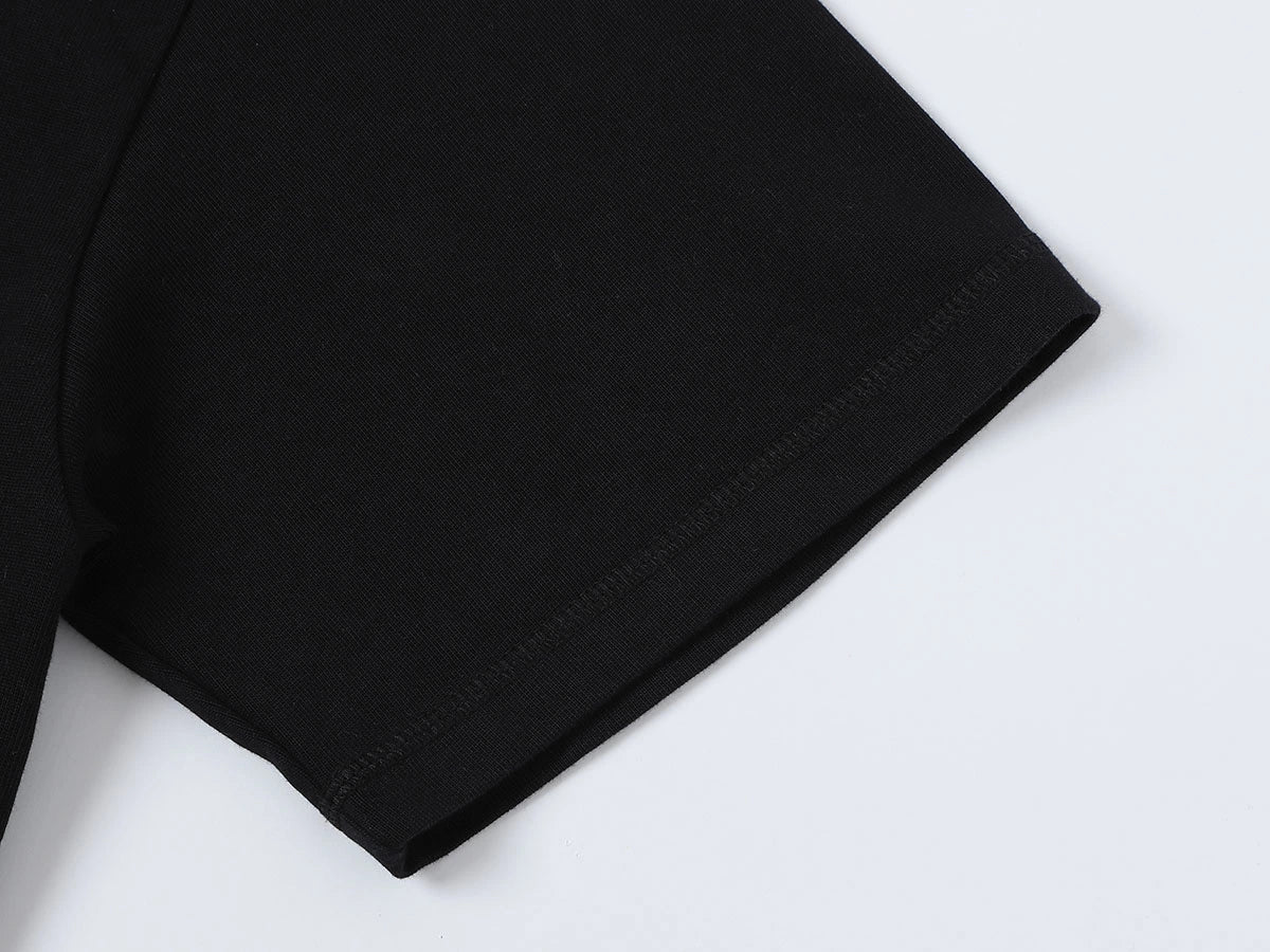 400 GSM BOXY CROPPED FIT 'BLACK' T-SHIRT - Image 5