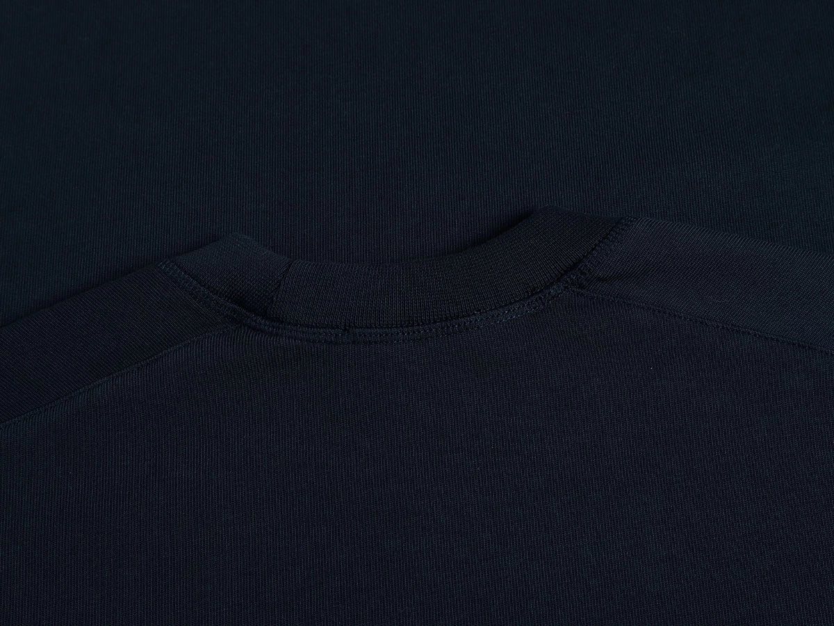 400 GSM BOXY CROPPED FIT 'NAVY BLUE ' T-SHIRT - Image 4