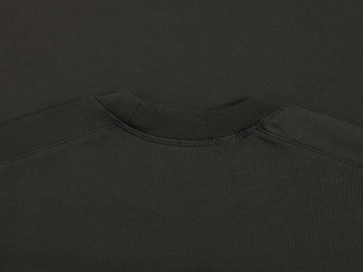 400 GSM BOXY CROPPED FIT 'GRAPHITE GRAY' T-SHIRT - Image 4