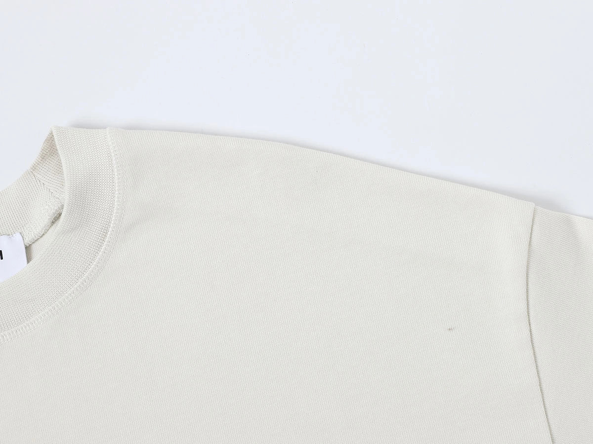 400 GSM BOXY CROPPED FIT 'OFF WHITE' T-SHIRT - Image 5