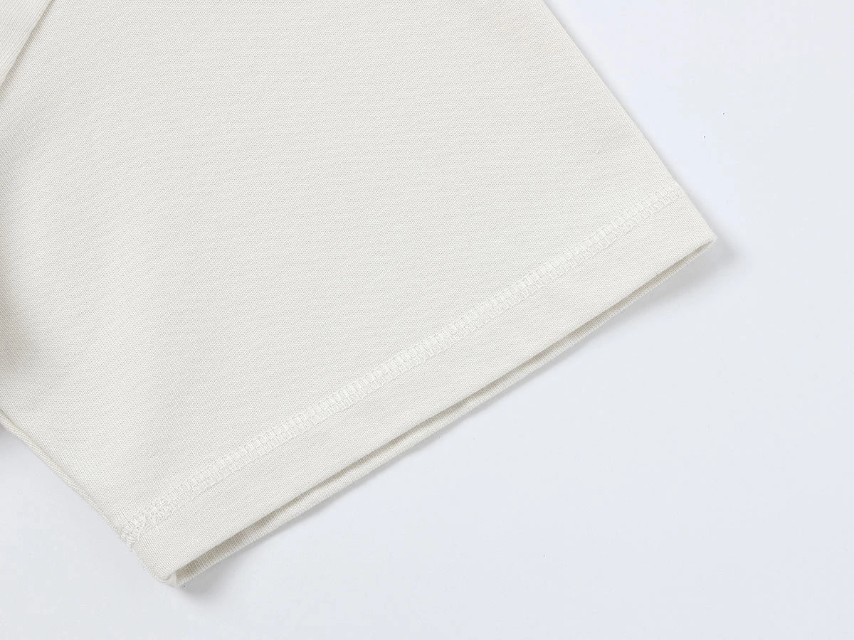 400 GSM BOXY CROPPED FIT 'OFF WHITE' T-SHIRT - Image 6