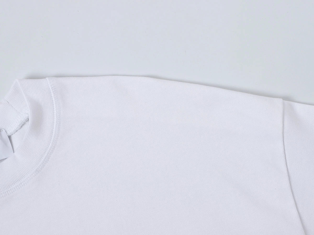 400 GSM BOXY CROPPED FIT 'WHTIE' T-SHIRT - Image 4