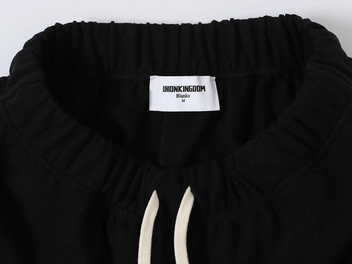 400 GSM COARSE NEEDLE 'BLACK' SHORTS - Image 3