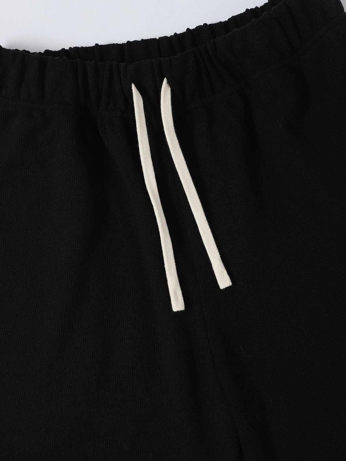 400 GSM COARSE NEEDLE 'BLACK' SHORTS - Image 4