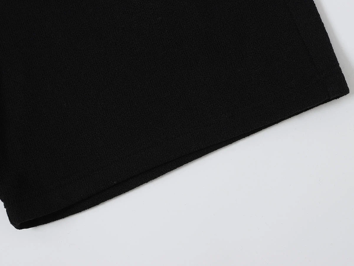 400 GSM COARSE NEEDLE 'BLACK' SHORTS - Image 5