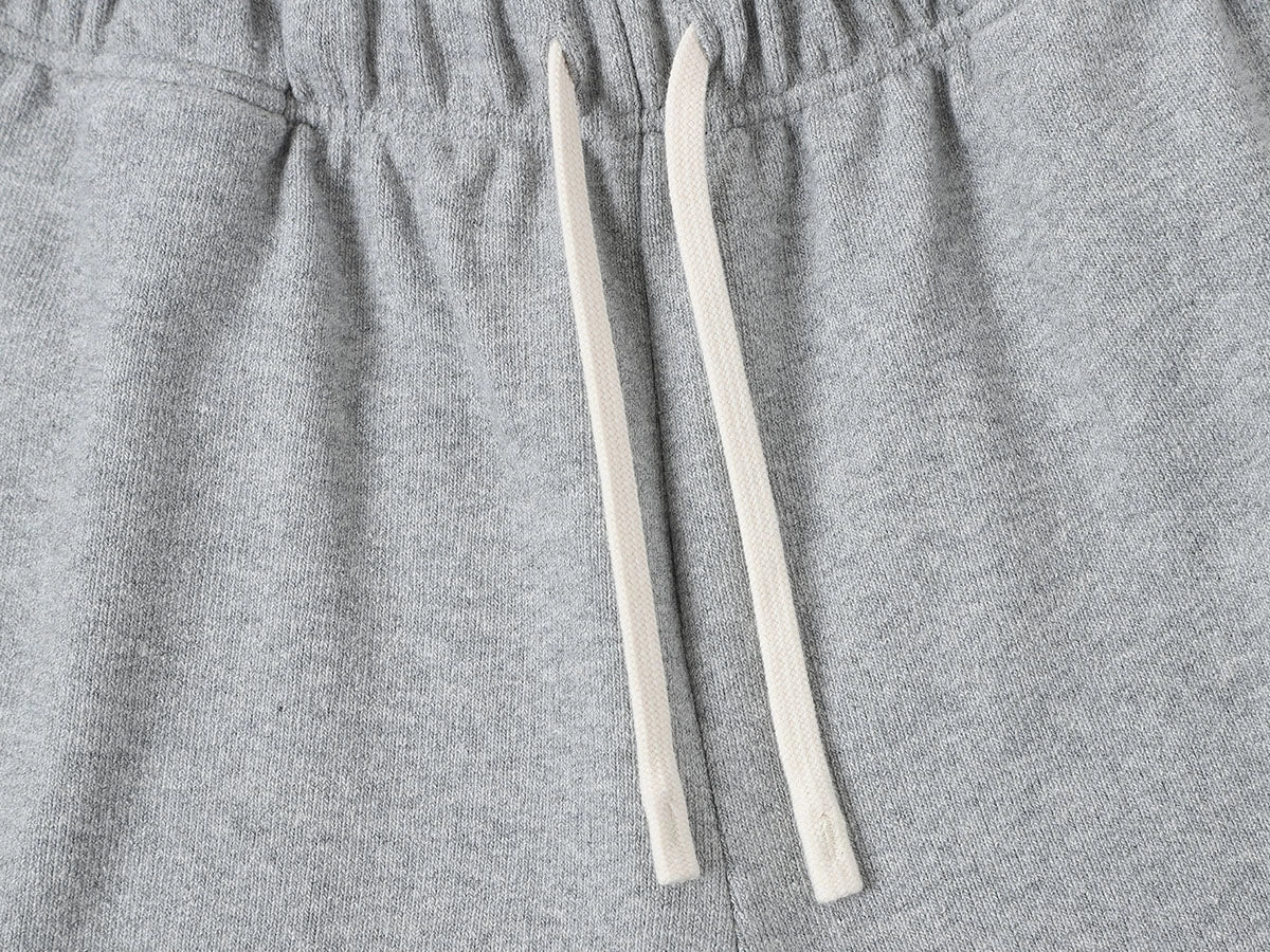 400 GSM COARSE NEEDLE 'FLOWER GRAY' SHORTS - Image 4