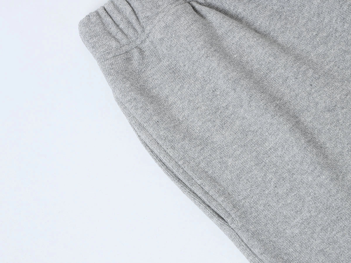 400 GSM COARSE NEEDLE 'FLOWER GRAY' SHORTS - Image 5