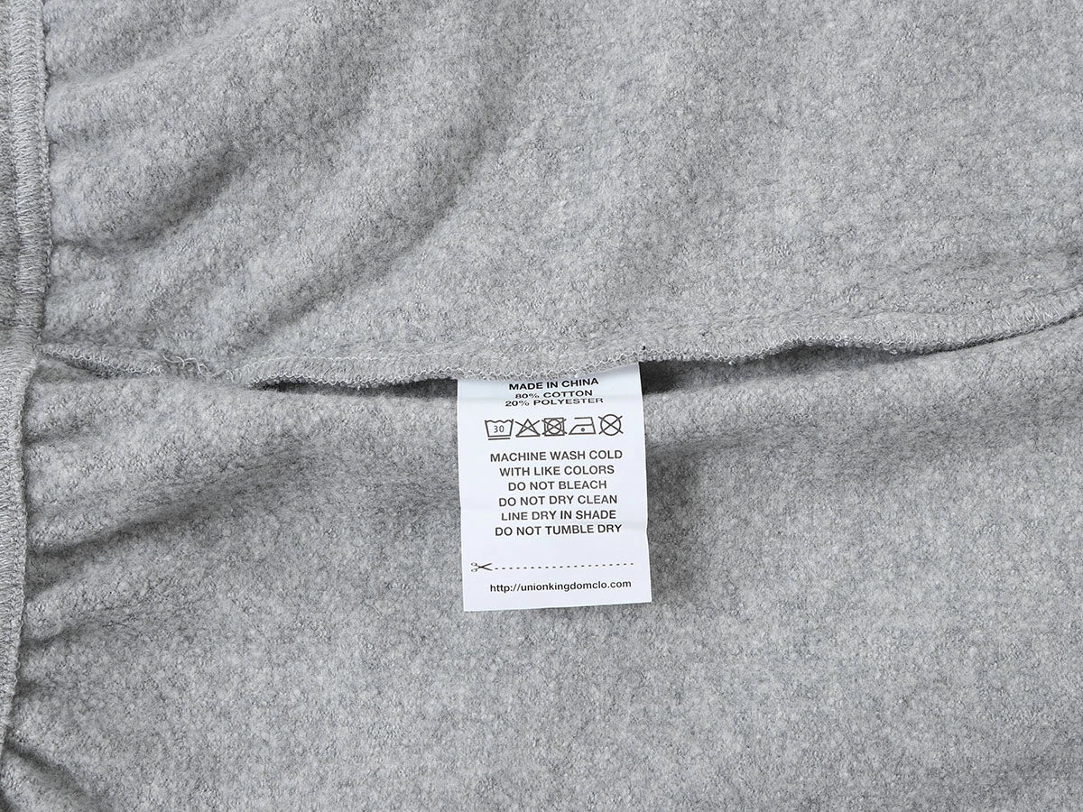 400 GSM COARSE NEEDLE 'FLOWER GRAY' SHORTS - Image 8