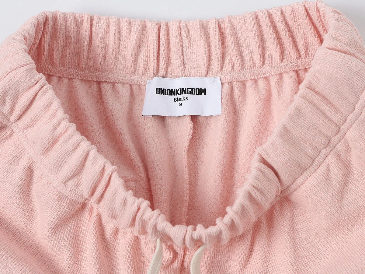 400 GSM COARSE NEEDLE 'LIGHT PINK' SHORTS - Image 3