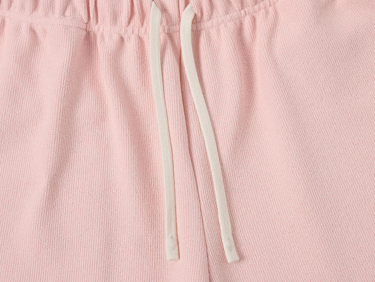 400 GSM COARSE NEEDLE 'LIGHT PINK' SHORTS - Image 4