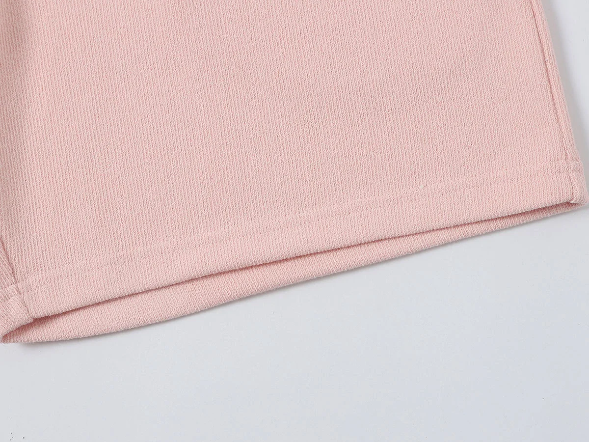 400 GSM COARSE NEEDLE 'LIGHT PINK' SHORTS - Image 6