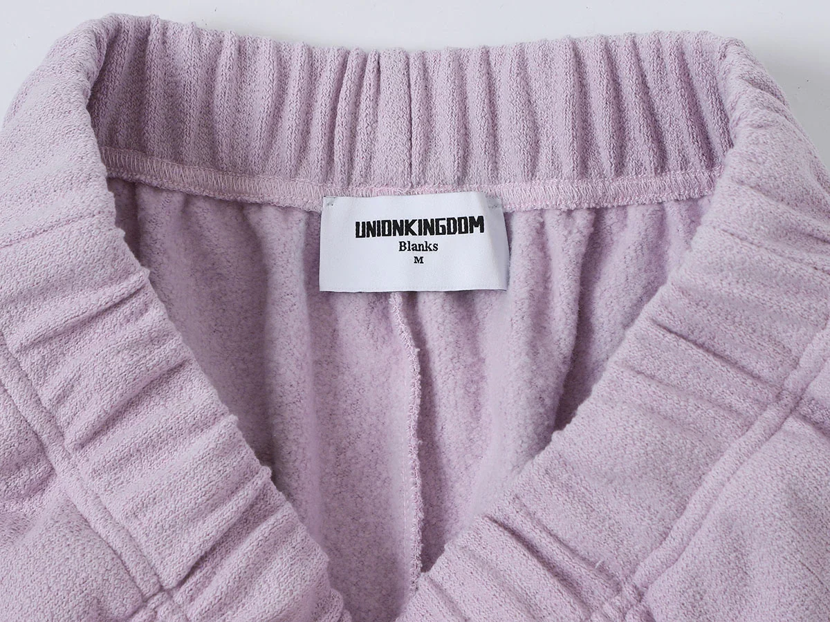400 GSM COARSE NEEDLE 'LIGHT PURPLE' SHORTS - Image 3