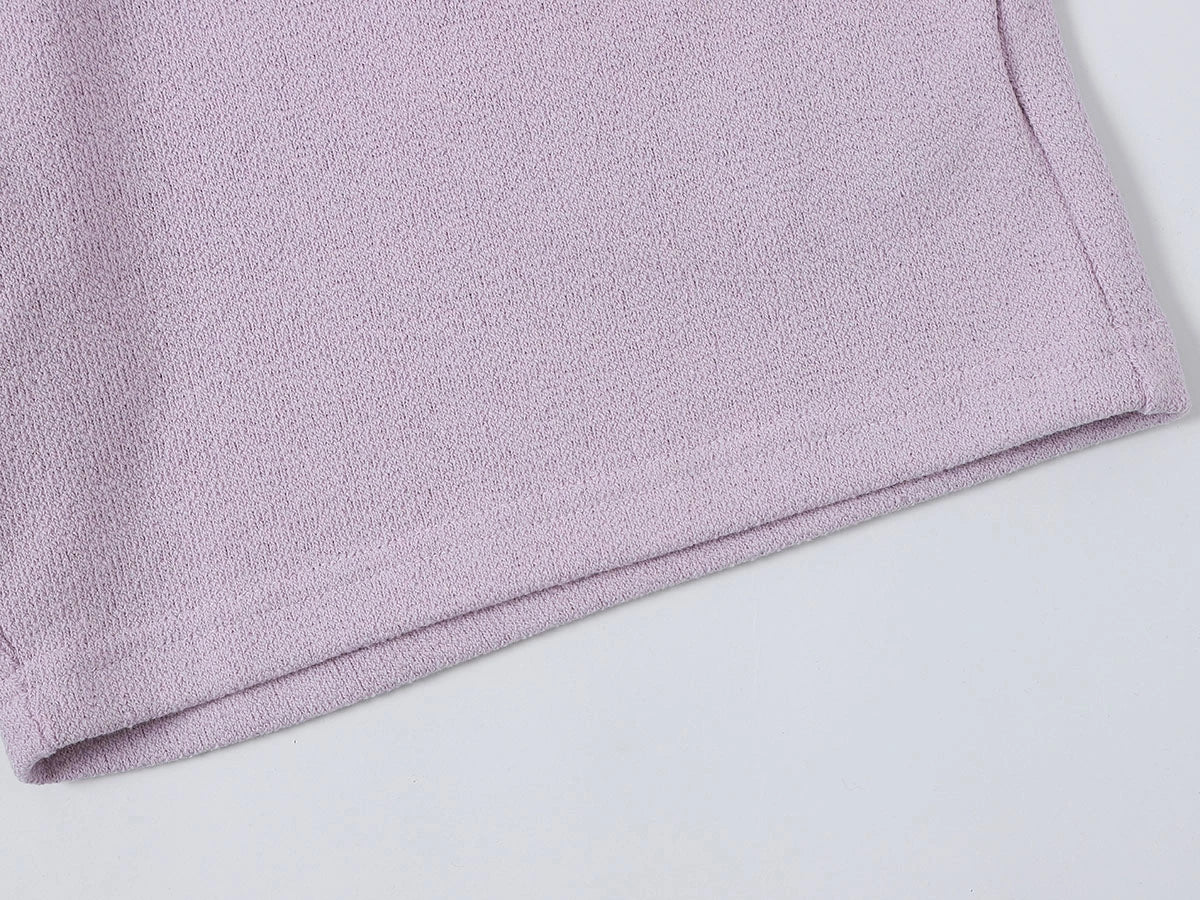 400 GSM COARSE NEEDLE 'LIGHT PURPLE' SHORTS - Image 7