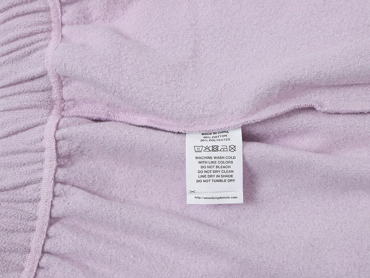 400 GSM COARSE NEEDLE 'LIGHT PURPLE' SHORTS - Image 8