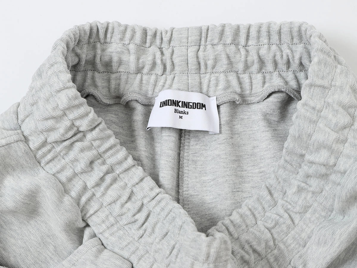 420 GSM MID-LENGTH LOOSE FIT 'FLOWER GRAY' SHORTS - Image 3